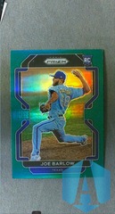 2022 Panini Prizm Green Prizm #96 Joe Barlow RC Rangers